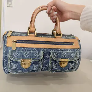 Pre-owned Louis Vuitton 1 Shoulder Bags Monogram Denim Neo Speedy MI