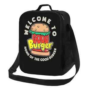 The Oxford cloth insulated shoulder bag with unique patterns - a distinctive and stylish lunch bag Good Burger 03 Good Burger 03