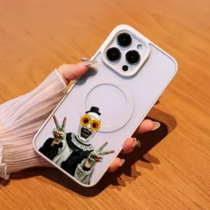 Funny Clown with Sunflower Glasses Pattern Compatible with iPhone11/12/13/14/15/16/16E/mini Series Matte Magnetic Phone Case with Matte touch & Anti-slip and anti-fall