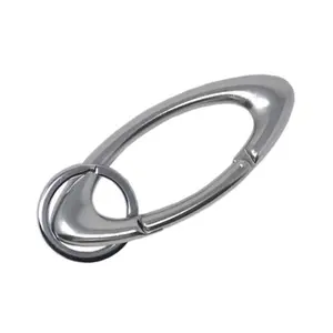 Oval Shaped Y2K Carabiner Clip - 3 Pack Premium Zinc Alloy for Versatile Use in Bags Keychains and Fashion Accents