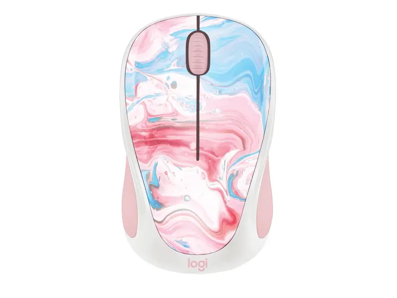 Logitech M317C Wireless Mouse Limited Edition - USB Receiver, 12 months AA Battery Life, Portable & Lightweight, Easy Plug & Play with Broad Compatibility - COTTON CANDY