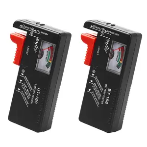 2 Pack  Tester, Universal  Checker for /AAA/C/D / 9V / 1.5V Button Cell  Household  Life Level Testers Power  Meter (Requires No  for Operation)