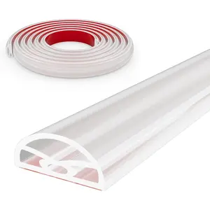 39" Transparent Shower Threshold Water Dam Stopper for Dry and Wet Separation, Self Adhesive Collapsible Walk in Shower Splash Guard Seal Strip, Silicone Water Barrier for Bathroom Kitchen Sink