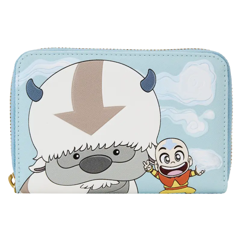 Avatar: The Last Airbender Aang, Appa, & Momo Zip Around Wallet