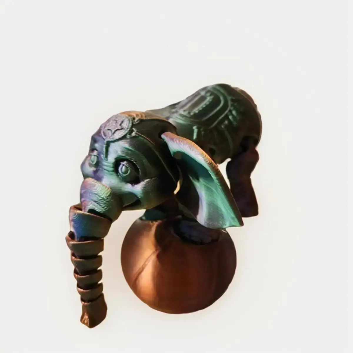 3D Flexi Elephant with ball Figurine