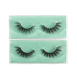 2 Pairs Natural Cluster Lashes, Wispy Fluffy False Eyelashes, 15mm DIY Lash Extension
