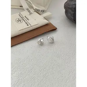Natural Minimalist Keshi Pearl Studs