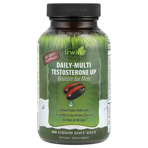 Irwin Naturals Daily-Multi Testosterone Up ® Booster For Men, 60 Liquid Soft-Gels