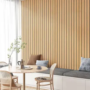 Brown  Slat Peel and Stick Wall Panels Removable Wooden Wall Paneling Thick Self Adhesive  Garin Wallpaper for TV Background Cabinets Stick  Walls for  Decoration 11.8" x 118"