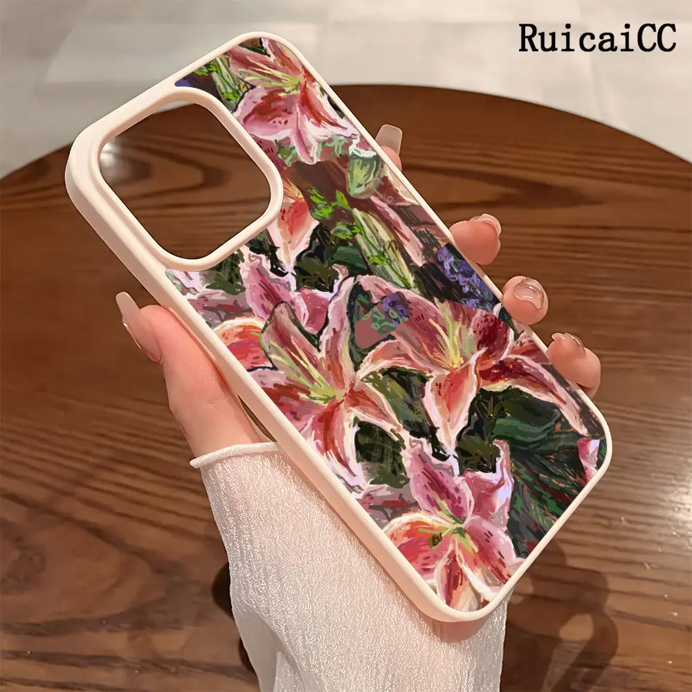 Premium Magnetic Phone Cases for iPhone11/12/13/14/15/16//17/Air/promax/Plus Colorful Bright Lily y2k cased MagSafe Ready, Anti-Fall, Springtok and Ultra-Thin Design | Perfect for Everyday Use Protector Screen Protector Resistance
