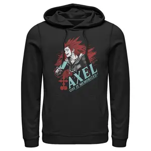 Men's Kingdom Hearts Chain of Memories Axel, Got It Memorized Pull Over Hoodie