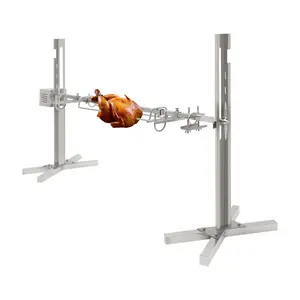 53 inch Large Spit Roaster Rotisserie Chicken Electric BBQ Grill Pig Lamb Roast!