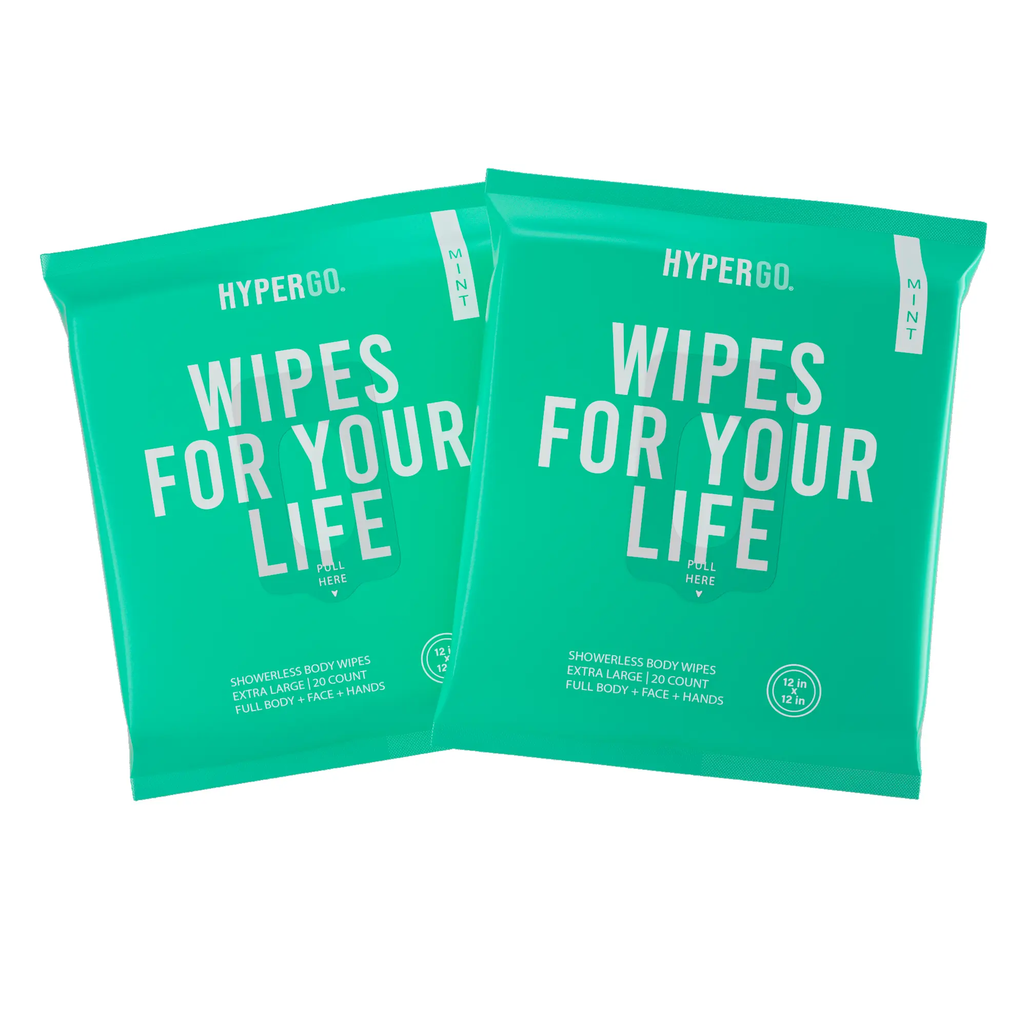 The Body Wipe (Refreshing Mint) - 20 Count - 2 Pack