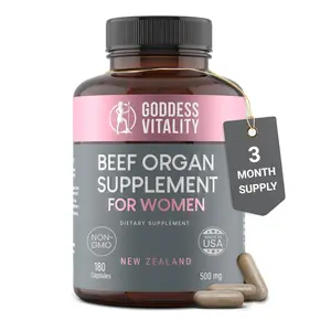 Beef Organ Supplement for Women | Supports Hormone Balance | Ovary, Uterus & Reproductive Nourishment + Liver, Kidney & Heart for Cycle Harmony, Mood Ease & Feminine Energy | 90 Day Supply