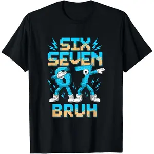 Funny 67 Dab Six Seven Burh Christmas 6 7 Dabbing Meme T-Shirt