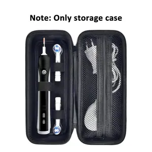 Travel Case, Portable Electric Toothbrush Storage Case with Mesh Pocket for Accessories, Travel Organizer