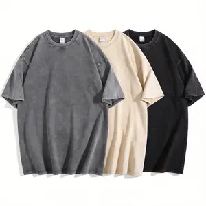 Streetwear Essential: Washed Oversized Tee  Vintage Wash, Modern Fit. Colors: Black, Grey, Beige. QTY: 1/3/5
