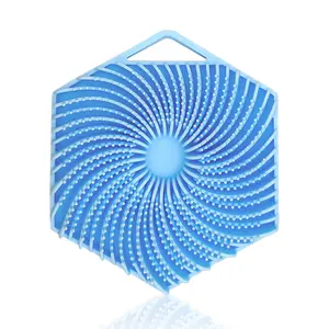 Antimicrobial Silicone Body Scrubber - Exfoliating Body Scrubber for Sensitive Skin, Eco-Friendly Shower Scrubber, Silicone Body Brush for Showering