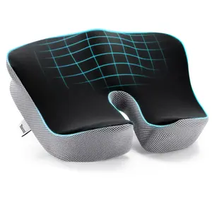 Large Size Seat Cushion with Extra Replacement Cushion Cover, Chair Cushions, Office Chair Cushions, Thick Memory Foam Cushions