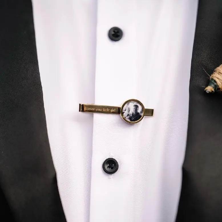 Personalized Tie Clip - Perfect for weddings and gift ideas