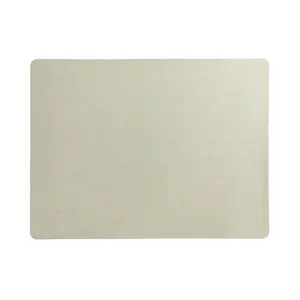 Frieling EveryDay Rectangular Placemat, Novo Cuero Ecru - Dining Table Mat with Anti-Slip Vinyl & Polyester Blend - Dining Accessories, 13"x17"