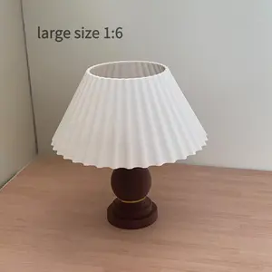 1:12 Scale Mini Table Lamp Suitable for BJD/OB11 Dollhouse - PLA Material Dollhouse Lighting, Decorative Lights Suitable for Model Making, Desktop Decoration, and Photography Props. Non-electric model. Perfect gift for collectors (requires self-assembly)