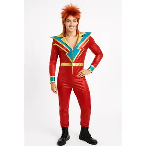 Men's Glam Rock Jumpsuit Costume - S/M