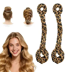 2Pcs Multi-Functional Satin Hair Curler & Hair Tie, No Heat Curling Wand with Hair Tie, Overnight Velvet Curler for Long Hair Women(For Big Curls), Hair Curling Rods outdoorfun,summervibes