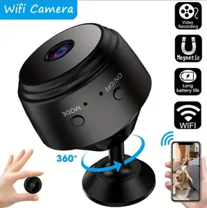 Smart Wi-Fi Security Camera – Rechargeable Battery & USB Powered | Wireless Outdoor & Home Monitoring with Remote Viewing