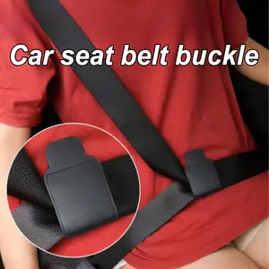 Car Seat Belt Adjuster, PU Leather Seat Belt Limiter Clip, Anti-Stretch Neck Abdomen Protection, Child Safety Car Accessory