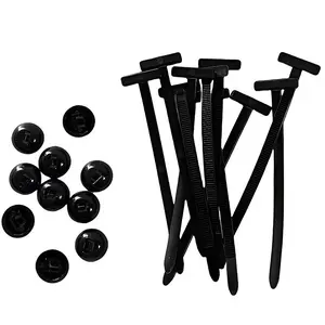 10pcs Tie-Down Buckles, Multi-Functional Nylon Straps, Engine Mount Fasteners, Motorcycle Mudguard Fixers, Durable & Versatile