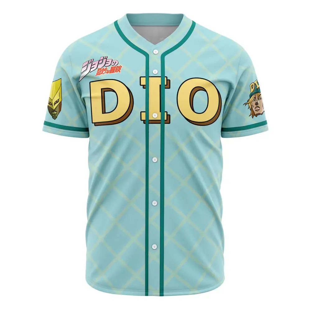 Men's Professional Baseball Jersey, Auratic Dio Jojo’s Bizarre Adventure Themed Sports & Outdoor Top