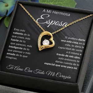 Forever Yours - The Ultimate Gift for Her, gift for wife, soulmate, Regalo para esposa , para mi novia, to my wife in spanish girlfriend necklace romantic gift christmas gift