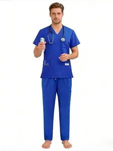New Arrival Straight Leg Pants Scrubs Set For Beauty Salon Operating Room ICU Clinic Doctor Nurse Workwear