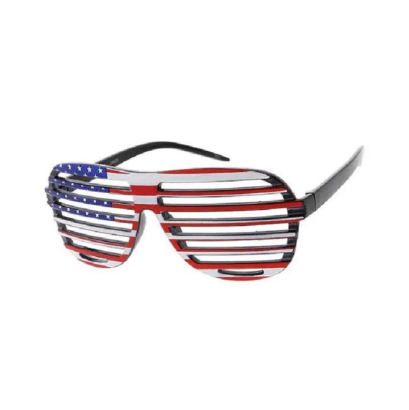 1980's Shutter Slot Glasses - Red | Black | Blue - Costume Accessory - One Size