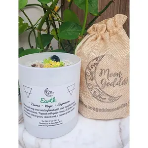 Earth Sign Candle | Zodiac Candle | Element Candle | Taurus | Virgo | Capricorn