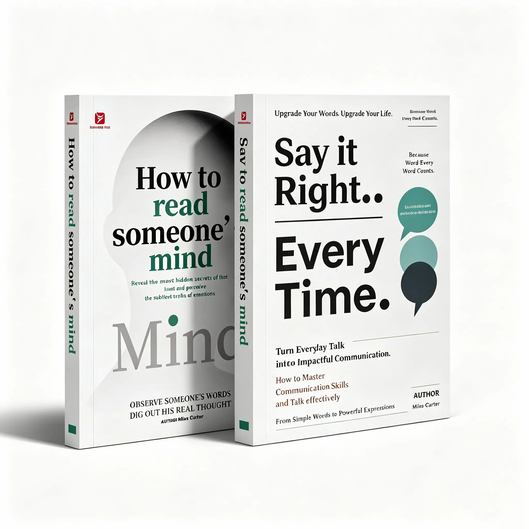 Say It Right & Read Hidden Minds 2-Book Bundle: Master Empathetic Confident Communication Speech Templates + Decode Micro Expressions Body Language, Spot Lies Block Manipulation, Fix Relationships & Avoid Awkward Silences for Work & Daily Social