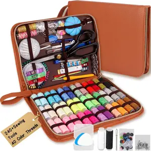 Large Sewing Kit for Adults Beginners, 241 count Portable Sewing Set,   and Thread Kit Basic Travel Sewing Repair Kit for  Dorm College Christmas Gifts for Mom Grandma