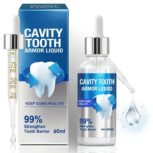 Enamel Strengthening Liquid Drops – 99% Tooth Barrier Support for Cavity Defense & Gum Health – Mineral-Based Daily Oral Rinse for Sensitive Teeth & Enamel Wear – Proactive Dental Care – 60ml