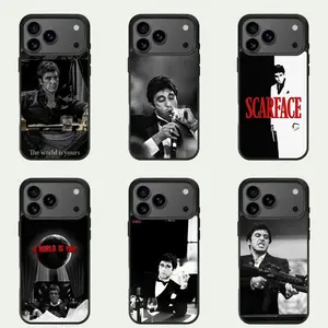 Tony Montana Phone Case, Scar Face Slim Phone Case, The World Is Your Movie, Gift For Fans, Accessories, For iPhone11 12 13 14 15 16 17 Promax