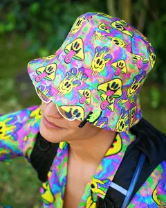 Welcome to Trippyland Reversible Bucket Hat