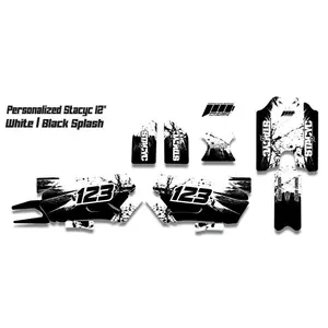 Personalized 12" Brushless Splash Graphics kit