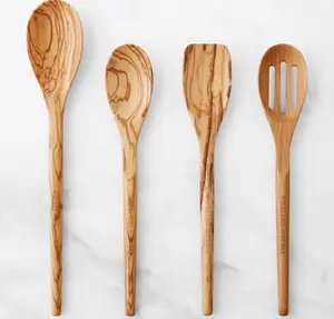 Williams Sonoma Olivewood Spoons, Set of 4