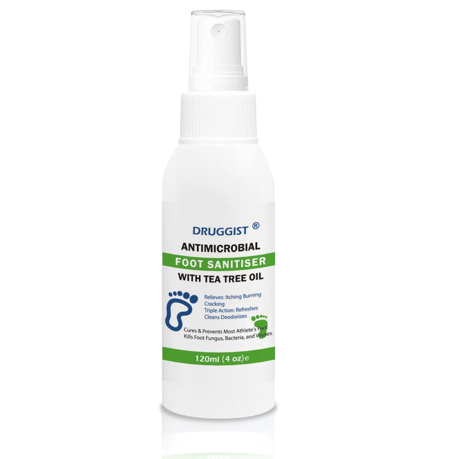Tea Tree Oil Athlete's Foot Spray for Antibacterial Antiperspirant, Quick Dry, Odor Control, Athlete's Foot, Cracked Feet, Onychomycosis, Jock Stomach Cracks and Itchy Skin, Disinfection, Gift for Men,Skin Care, Nail Fungal Infection Defense Deodorant