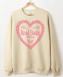 Just A Girl Books Graphic Top