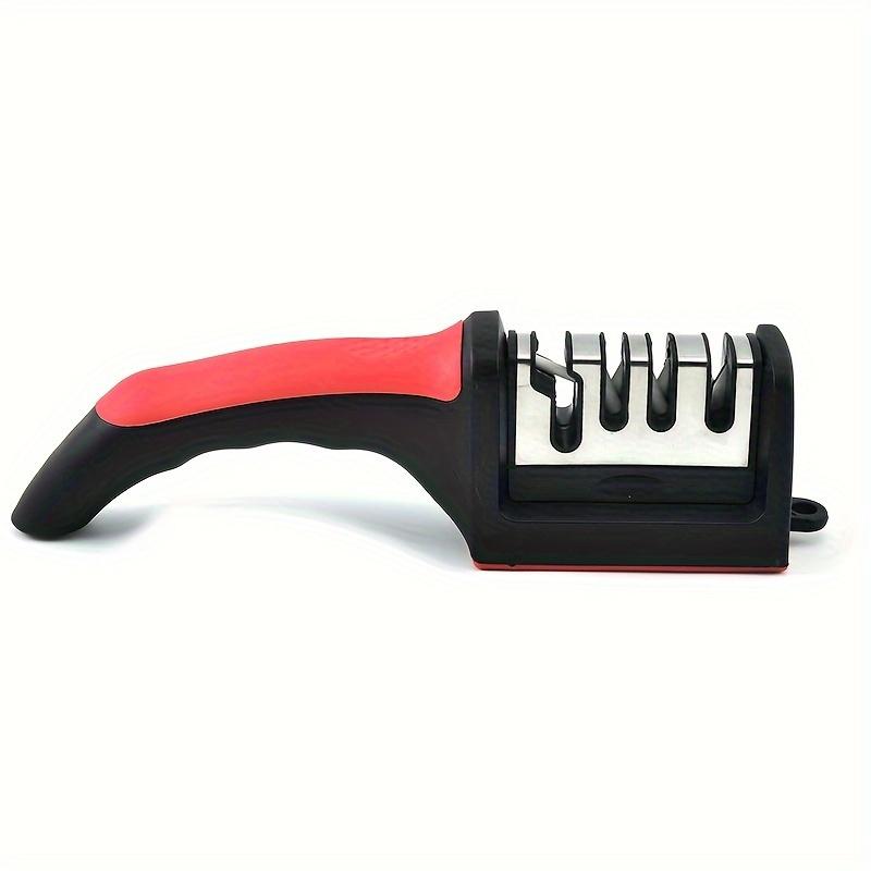 1pc Outdoor Knife Sharpening Tool, Featuring a 4-Stage Professional Kitchen Sharpening Stone Grinder, Designed for Tungsten Diamond Ceramic Knife Sharpening