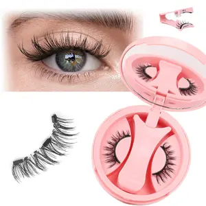 Magnetic False Eyelashes C Curl Lightweight Natural Look, Easy Wear Reusable with Fixing Clips, Eyelash Extension, Perfect for Daily & Special Occasions Volumized False Eyelashes