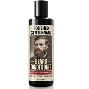 Polished Gentleman Beard Softening Conditioner with Argan Oil Biotin Jojoba Oil & Rosemary Oil for Thick Full Hairy Beard