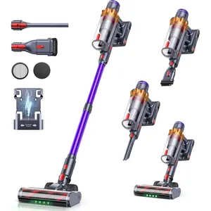 Cordless Vacuum Cleaner, 650W/55KPA/70Mins Vacuum Cleaners for , Self-Standing Stick Vacuum with Wall Mount  and Auto Mode,  Screen, Vacuum Cordless for /Carpet/Floor