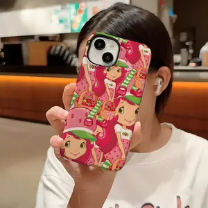 V-Vintage-D-Strawberry Shortcake Phone Case ,For iPhone 17 16 15 14 13 12 11 - The Fashionable Design Phone Case Best Christmas Gift For Fans!